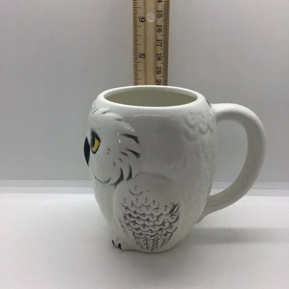 Harry Potter White Ceramic 3D Hedwig Snowy Owl Cup Mug 10 oz - Picture 8 of 12